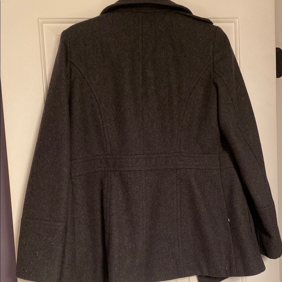 MICHAEL Michael Kors Gray Peacoat Double-Breasted Wool - Picture 4 of 4